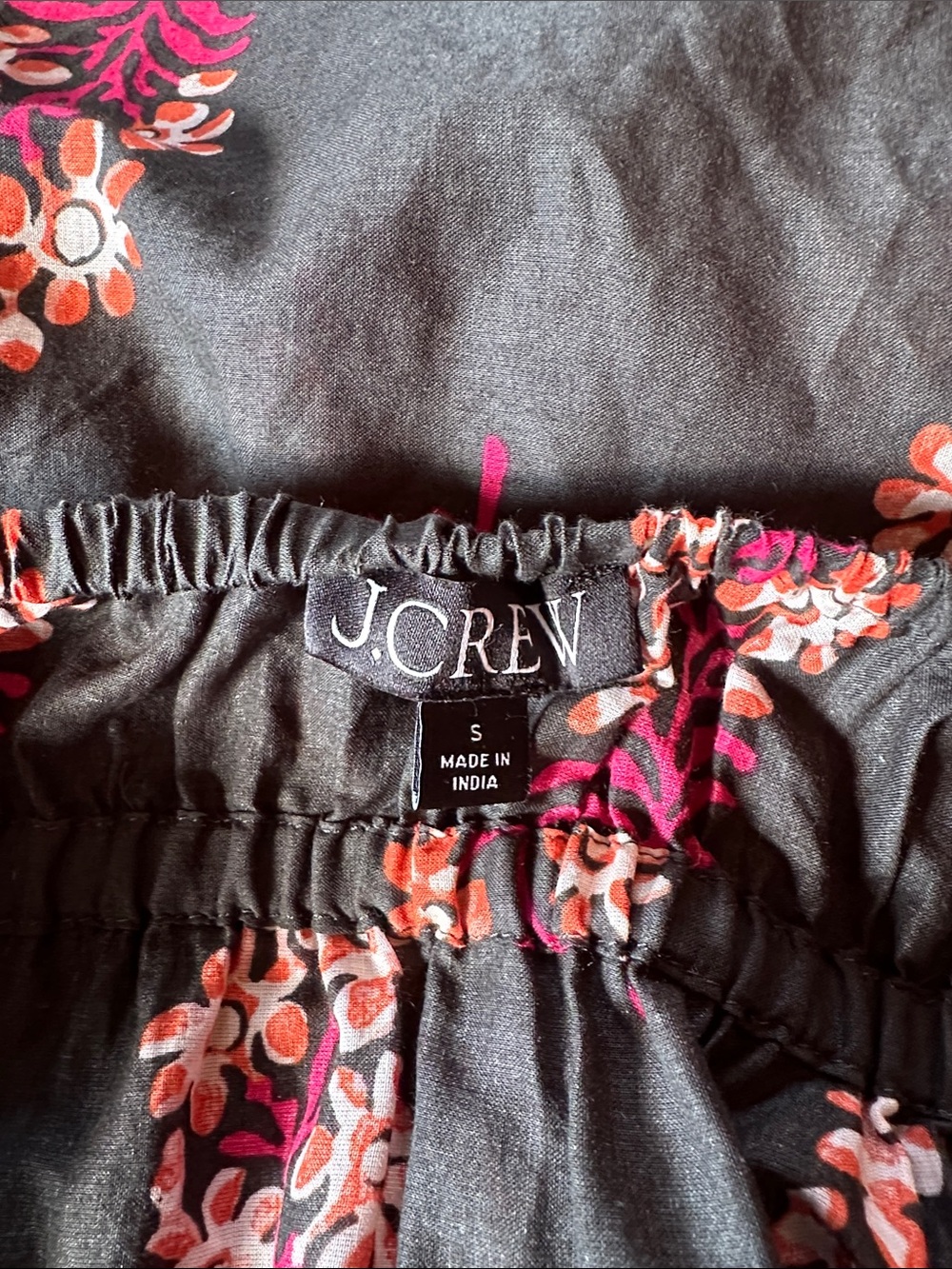 J Crew Halter maxi dress in cocoa block print cotton voile - Picture 3 of 3